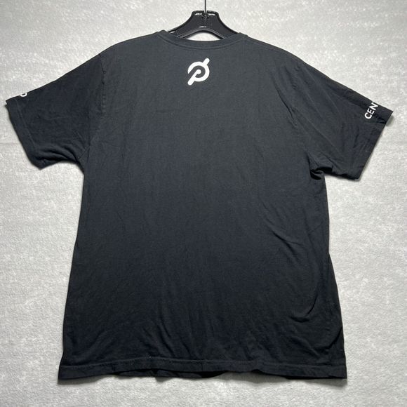 Peloton T-Shirt Mens XL X-Large Black Short Sleeve Crewneck Slim Athleisure - Picture 3 of 7